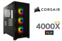 Corsair Icue 4000X Rgb Gaming Case Black