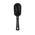 Basics Hair Brush Rubber Coating Oval Black