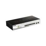 D-Link 8-PORTS 10 100 1000BASE-T Poe Smart Switch Plus 2 Sfp Ports - 78W Poe Budget