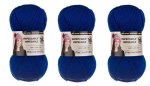 Loops & Threads Impeccable Yarn 4.5 Oz Royal Blue 3-PACK
