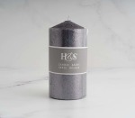 Pillar Candle 2ASS Charcoal 14CM