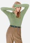 Mint Sleeve Detailed Polo Neck Knitwear Sweater
