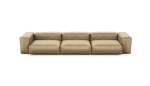 Three Module Sofa - Velvet - Caramel - 377CM X 115CM