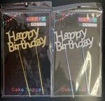Diamond Happy Birthday Cake Topper