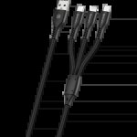 Amplify Corecharge Series 1.2M 3-IN-1 Cable Black