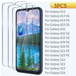 9D Full Coverage Tempered Glass Screen Protector 3-PACK For Samsung Galaxy A12 A13 A14 5G A23 A32 A33 A34 5G A52S A52 A53 A54 5G