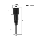Collet Extension 1 4" X 1 4" Shank