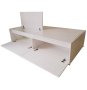Modena Single Bed Base With Storage - White