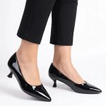 Madison Norma Kitten Heel Court Shoes - Black - 9