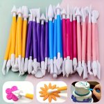 8PCS SET Mud Shaping Sculpture Tools Baking Cake Embossing Tool Set