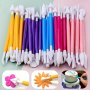 8pcs/set Mud Shaping Sculpture Tools Baking Cake Embossing Tool Set