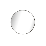 Black Round Metal Frame Mirror - 500MM X 500MM