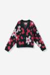 GIRLS Jacquard Cardigan - 10 Emerald