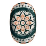 Forest Bloom Ceramic Oval Plate 23X15CM