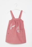PoP Candy Printed Pinafore Dress - Blush