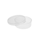 Pack 100 Transparent Ointment Jar & Lid 30G