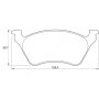 Chrysler Kbc Brake Pads Rear For Voyager - Spares Direct