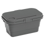 Collapsible Picnic Basket With Handles Lid As Table - 3-IN-1 Bucket- Grey
