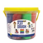 Marlin Kids Play Dough 1KG Bucket 8 Assorted Colours Pack Of 3