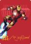 The Invincible Iron Man Art Card Gold-stamped Signature Marvel Super Heroes Art Series - Damaged