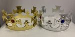 Plastic King Crown Goldsilver