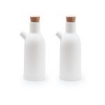 Maison Blanche 2 Piece Oil Pourers Set White