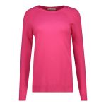 Basic Curved Hem Crew Neck Pullover