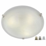 Eurolux Alabaster Ceiling Light & Set Of 3 Clips – 300MM