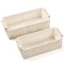 Boho Handmade Woven Storage Baskets Macrame Storage BASKETS-2PC