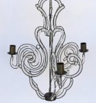 Black Glass Beaded Chandelier 82X59CM