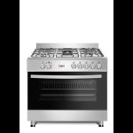 Univa 90CM 5 Burner Gas Stove Stainless Steel