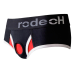 Brief+ Harness - Black & Red - S