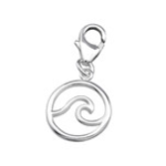 C299-C32131 - 925 Sterling Silver Wave Dangle Charm
