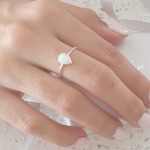 Jayda 925 Sterling Silver Pear Shape Ring Fire And Snow Sn Opal - Size 7
