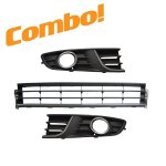 Vw Polo Vivo 1 Bumper Grilles Set Chrome With Hole 15 18