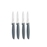 4 Piece Plenus Vegetable & Fruit Knife Set Grey