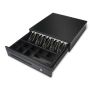 Maken Heavy Duty Cash Drawer W Ball-bearing Black 24V Epson RJ11 Printer Kick W Micro-switch Removable Adjustable Cash Tray