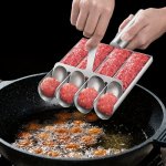 1 Set Meatball Maker Falafel Maker Meatball Mold Multifunction None-stick Meat Baller Meatball Making Set Home Cooking Tools For