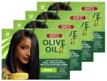 Ors Olive Oil Built-in Protection Full Application No-lye Hair Relaxer Normal Strength Pack Of 4