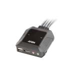 Aten USB 2-PORT Displayport Cable With Remote Port Selector Kvm Switch