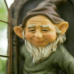 Vintage-style Nature And Outdoors Themed Elf Tree Hugger Statue - Resin Garden Gnome Wall Mount For Trees & Fences Halloween Dec