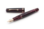 Leonardo Momento Zero Fountain Pen – Prugna Red With Rose Gold Trim