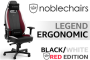 Legend Noblechairs Ergonomic Gaming Chair B W R