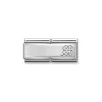 Classic Cz Clover Double Link