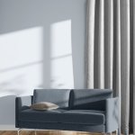 Enigma Eyelet Woven Blockout Slate - Longer Length 270CM W X 255CM L