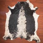 Aas Grade Nguni Hide 132 Black white XXL - Extra Extra Large Black white Panelled
