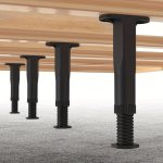 4PCS Heavy-duty Adjustable Bed Frame Support Legs 13.49CM-22.0CM - Versatile Furniture Center Slats For Beds Sofas Dressers & Mo