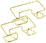 2PCS Iron Business Card Holder Stand Metal Business Card Organizer Desktop