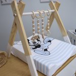 Changing Mat Cover Mickey Mouse Blue Outline Set