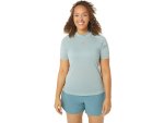 ASICS Woman's Nagino Run Ss Top - Ocean Haze - Sm